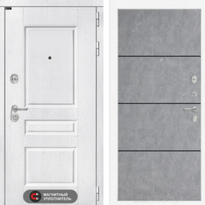 ВЕРСАЛЬ (Ю) 25 - Бетон светлый, черный молдинг ВЕРСАЛЬ (Ю) 25 - Бетон светлый, черный молдинг