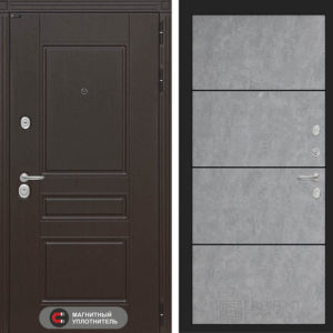 МЕГАПОЛИС 25 - Бетон светлый, черный молдинг МЕГАПОЛИС 25 - Бетон светлый, черный молдинг