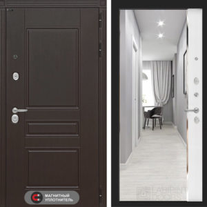 МЕГАПОЛИС Белый софт Зеркало Панорама МЕГАПОЛИС Белый софт Зеркало Панорама