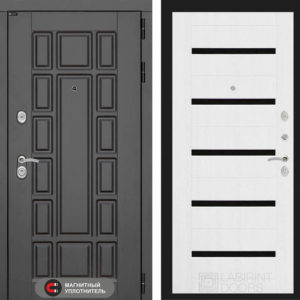 НЬЮ-ЙОРК 01 - Белое дерево, стекло черное  