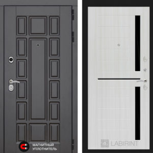 НЬЮ-ЙОРК 02 - Сандал белый, стекло черное  