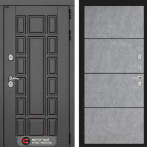 НЬЮ-ЙОРК 25 - Бетон светлый, черный молдинг  