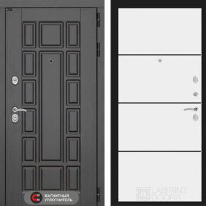 НЬЮ-ЙОРК 25 - Белый софт, черный молдинг  