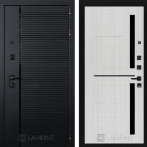 ПИАНО 02 - Сандал белый, стекло черное  