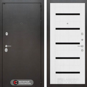 СИЛЬВЕР 01 - Белое дерево, стекло черное  