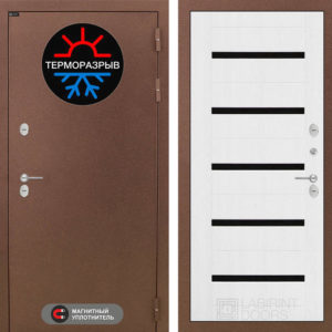 ТЕРМО МАГНИТ 01 - Белое дерево, стекло черное  