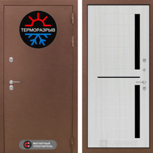 ТЕРМО МАГНИТ 02 - Сандал белый, стекло черное  