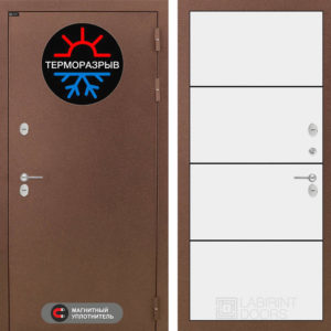 ТЕРМО МАГНИТ 25 - Белый софт, черный молдинг  