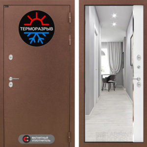 ТЕРМО МАГНИТ Белый софт Зеркало Панорама  