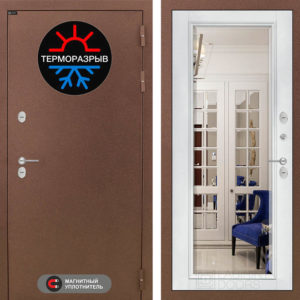 ТЕРМО МАГНИТ Белый софт Зеркало с фацетом  