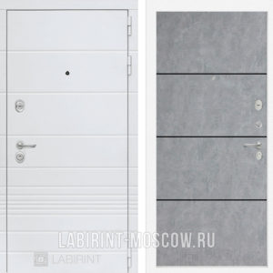 ТРЕНДО 25 - Бетон светлый, черный молдинг ТРЕНДО 25 - Бетон светлый, черный молдинг