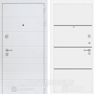 ТРЕНДО 25 - Белый софт, черный молдинг ТРЕНДО 25 - Белый софт, черный молдинг