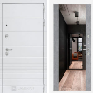 ТРЕНДО Бетон светлый Зеркало Максимум  