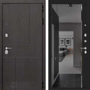 УРБАН Черный кварц Зеркало Панорама с тонировкой  