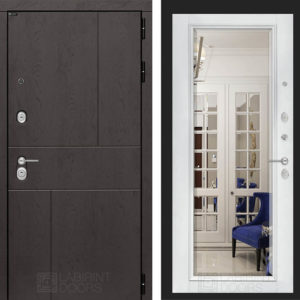 УРБАН Белый софт Зеркало с фацетом  